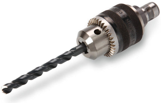 3-Jaw Chuck With QuickIn Shank, 1/16" - 1/2" 
