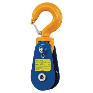 Light Snatch Block with Hook 8 Ton 6" Diameter Yoke