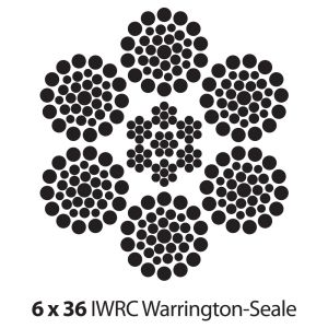 6 x 36 Fiber Core Bright 1/2"