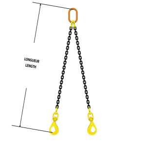 Chain Sling Grade 80 DOS 3/8" X 4'