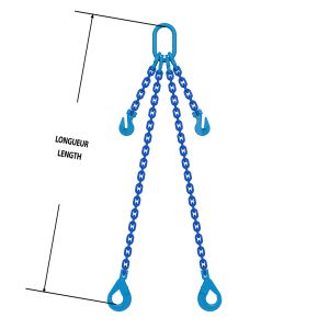 Chain Sling Grade 100 Dos Adjusted-B 1/2 x 12'