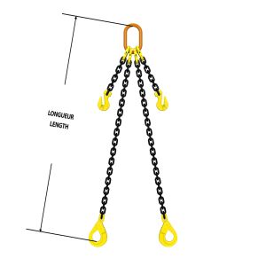 Chain Sling G80 Dos-Adj-B 3/8" x 8'