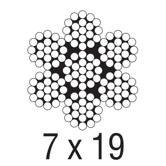 Cable 3/16" SS316