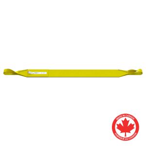 Yellow Polyester Sling T4 2PL 3" x 8'