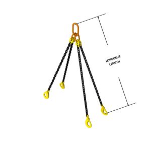 Chain Sling Grade 80 QOS 3/8" X 4'