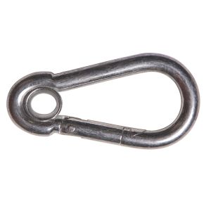 Carabiner Snap Hook with Eye Zinc 3/8" x 3-15/16"