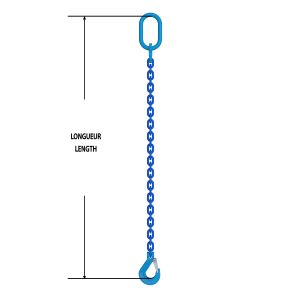 Chain Sling G100 Soo 3/8" X 5'