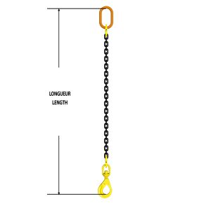 Chain Sling Grade 80 Soo 3/8" x 8'