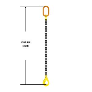 Chain Sling Grade 80 Single Overhead 9/32" x 8'