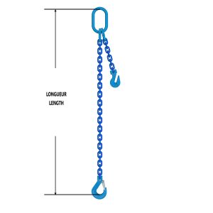 Chain Sling Grade 100 SOS AJB 3/8" x 6'