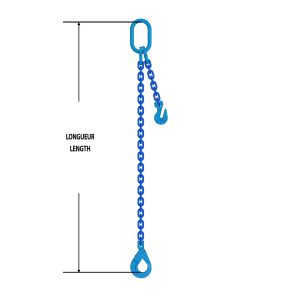 Chain Sling Grade 100 SOS Adjustable Jaw-Bent 3/4" x 33'