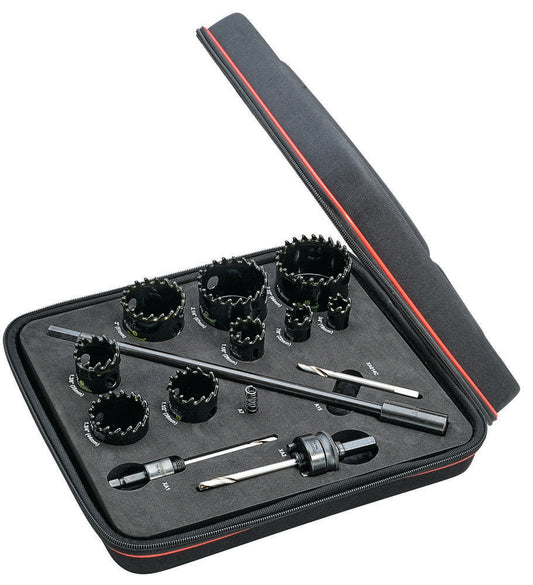 Kit de scie cloche 14 pièces - Pointe en carbure - Usage général
