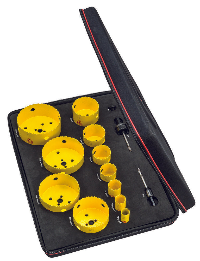 Kit d'électricien DCH avec 11 scies cloches et 3 accessoires