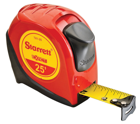 Exact 1'' x 25' English Pocket Tape Graduated In 1/16''