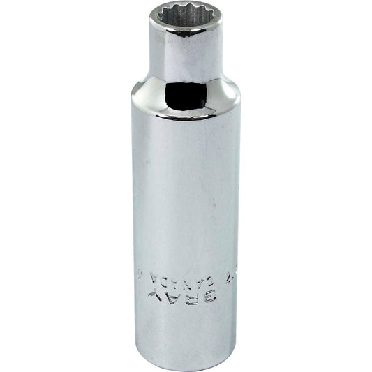 Douille profonde 1/2" - 3/8" Hex, 12 pans
