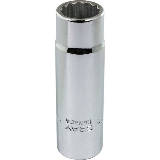 Douille profonde 1/2" - 5/8" Hex, 12 pans
