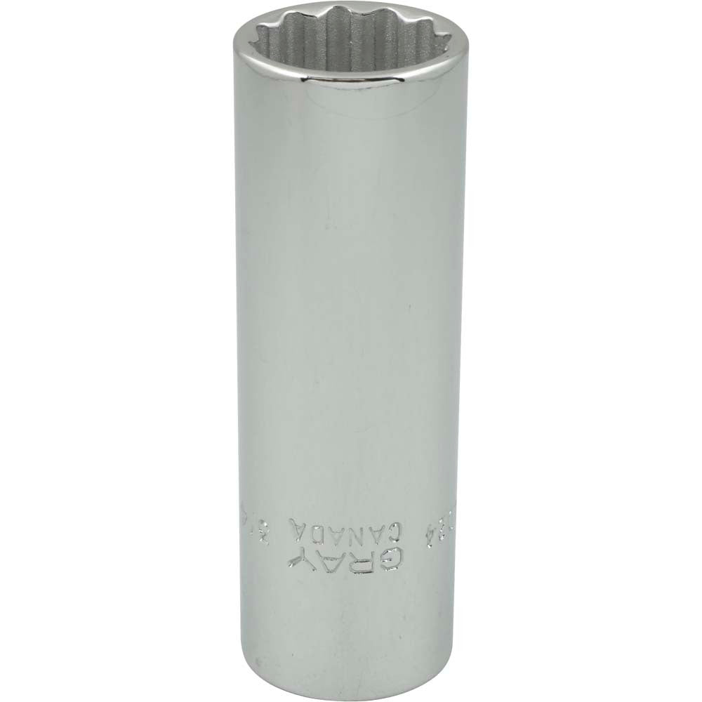 Douille profonde 1/2" - 3/4" Hex, 12 pans