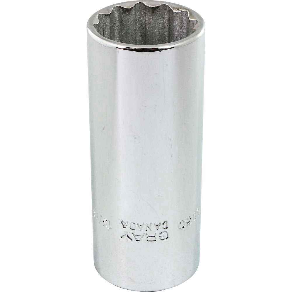 Socket - Deep, 1/2" Drive, 15/16" Hex, 12-Point