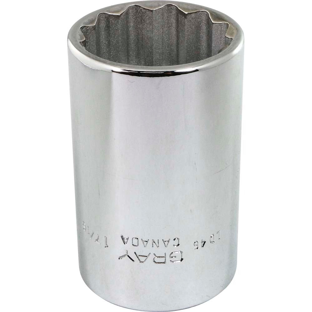 Douille profonde 1/2" - 1-7/16" Hex, 12 pans
