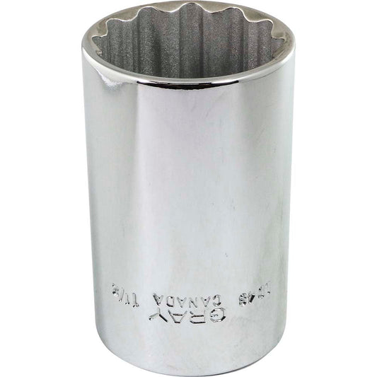 Douille profonde 1/2" - 1-1/2" Hex, 12 pans