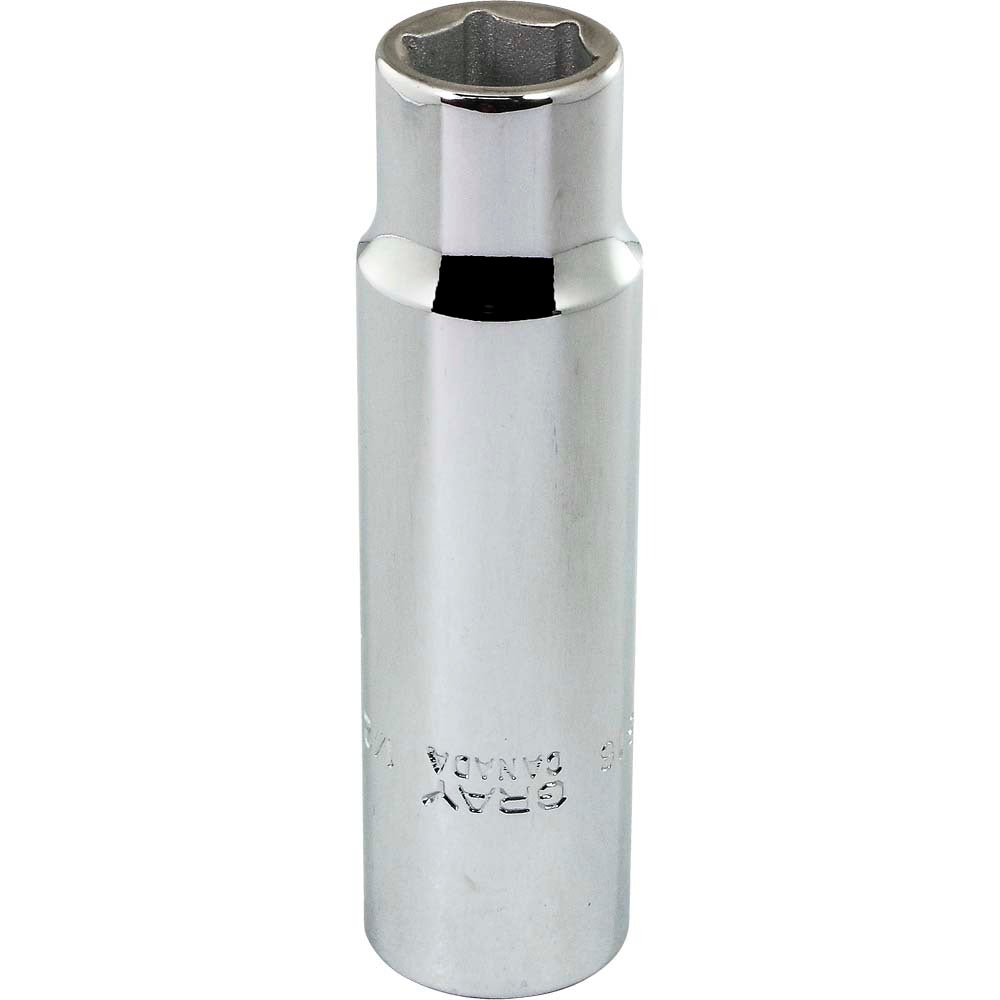 Socket - Deep, 1/2" Drive, 1/2" Hex, 6-Point