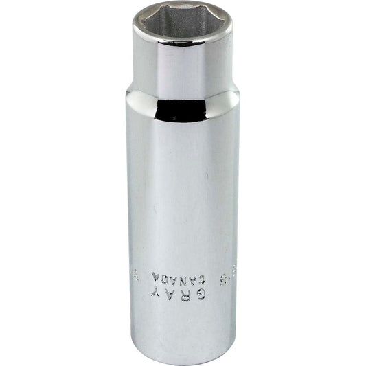 Socket - Deep, 1/2" Drive, 9/16" Hex, 6-Point