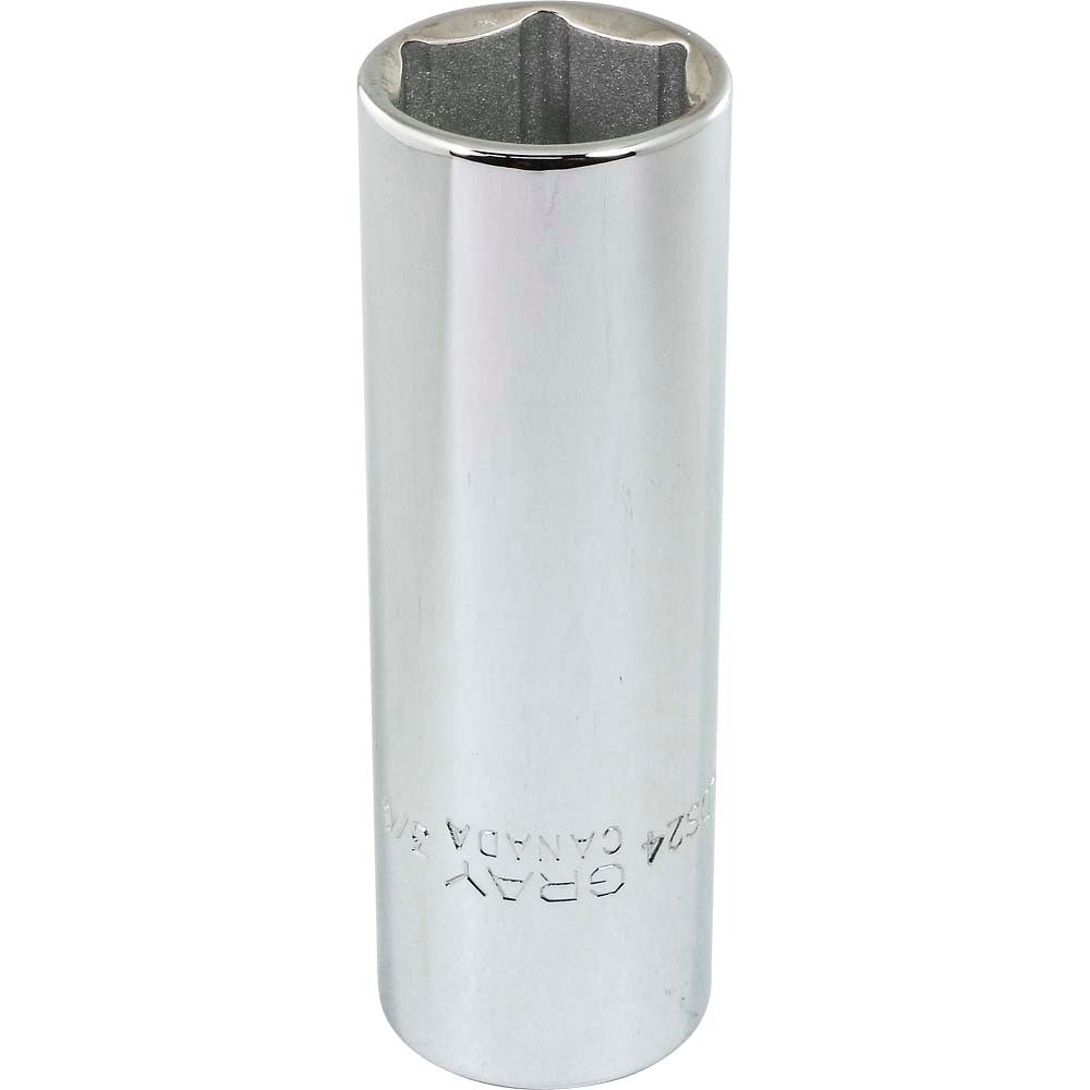 Socket - Deep, 1/2" Drive, 3/4" Hex, 6-Point