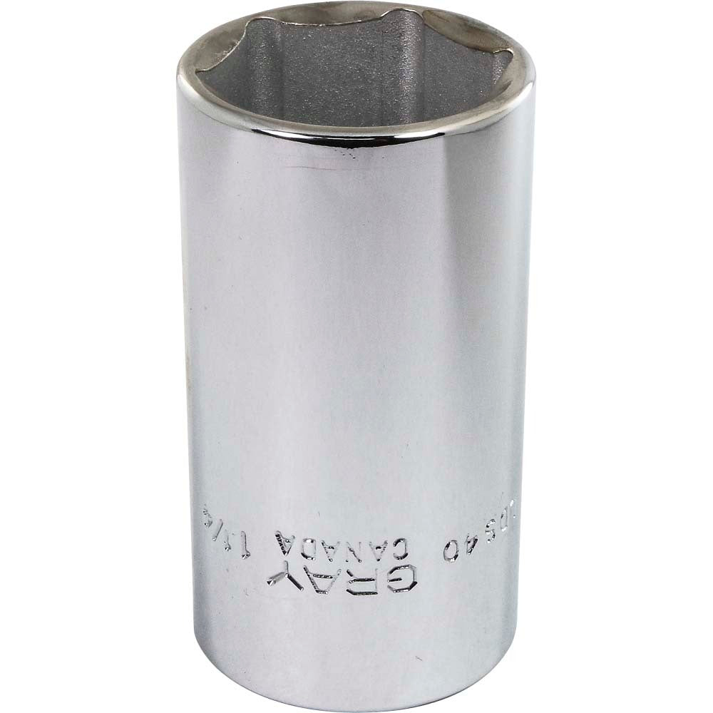 Socket - Deep, 1/2" Drive, 1-1/4" Hex, 6-Point