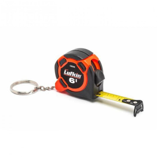 Ce mini-mètre à ruban porte-clés Crescent Lufkin® de 6 pi s'accroche à votre sac ou à votre ceinture grâce au porte-clés à anneau en D attaché, vous offrant ainsi la qualité fiable de Crescent Lufkin lors de vos déplacements. Avec le présentoir de co