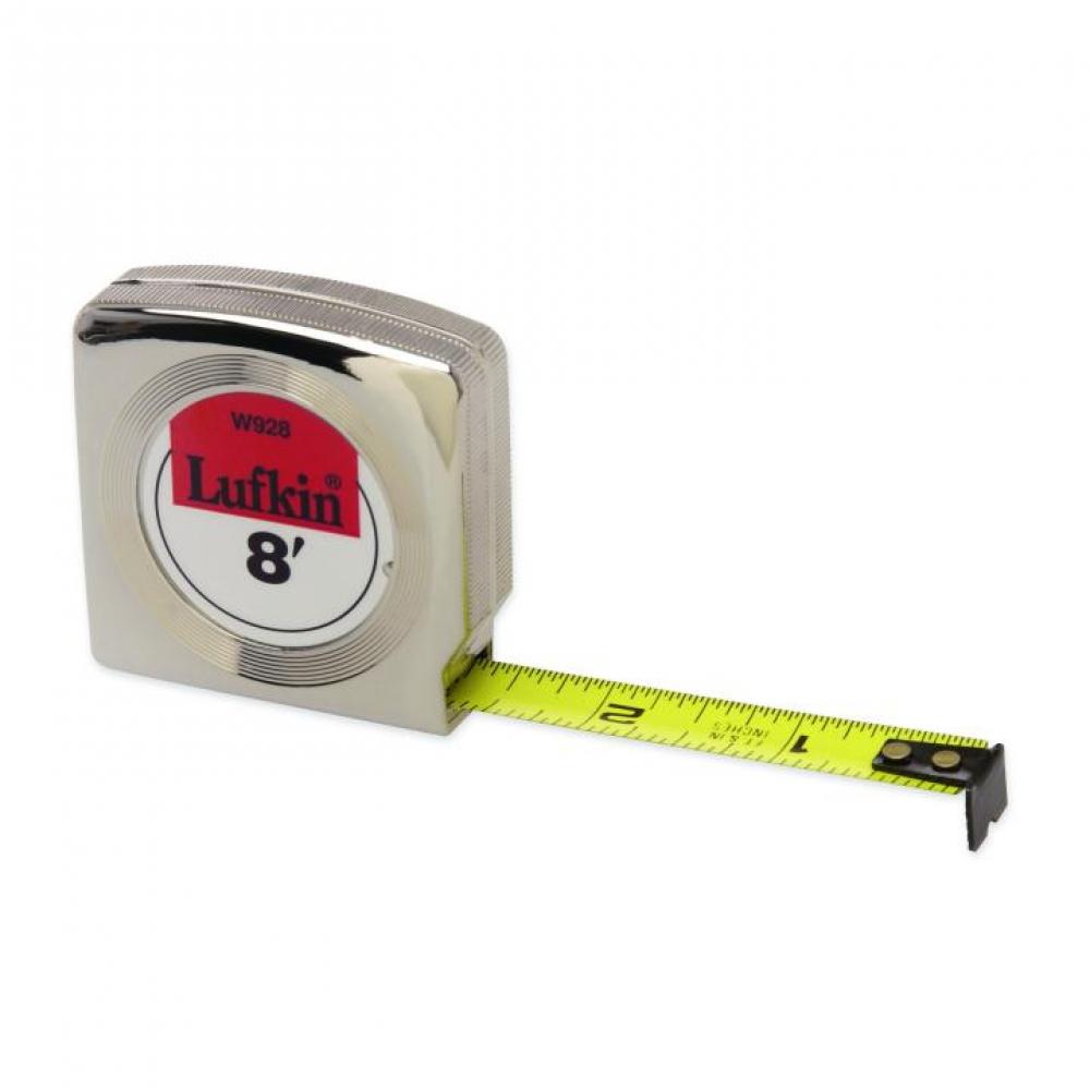 Les mètres rubans de la série Crescent Lufkin® Mezurall sont conçus dans un souci de durabilité et de confort. Dotés d'un boîtier chromé compact et robuste, ces mètres rubans se glissent facilement dans les poches ou les sacs de voyage.