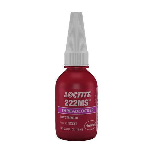 LOCTITE® 222MS, Threadlocker for Small Fasteners, 10 ml Bottle