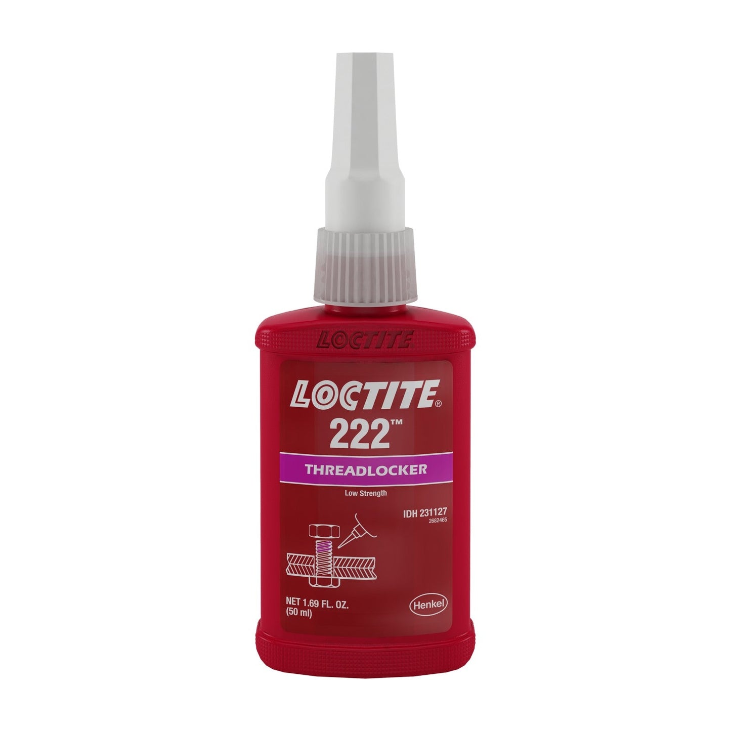 LOCTITE® 222, Low Strength Threadlocking Adhesive, 50 ml Bottle