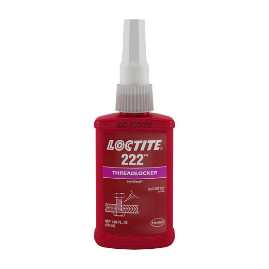 LOCTITE® 222, Low Strength Threadlocking Adhesive, 50 ml Bottle