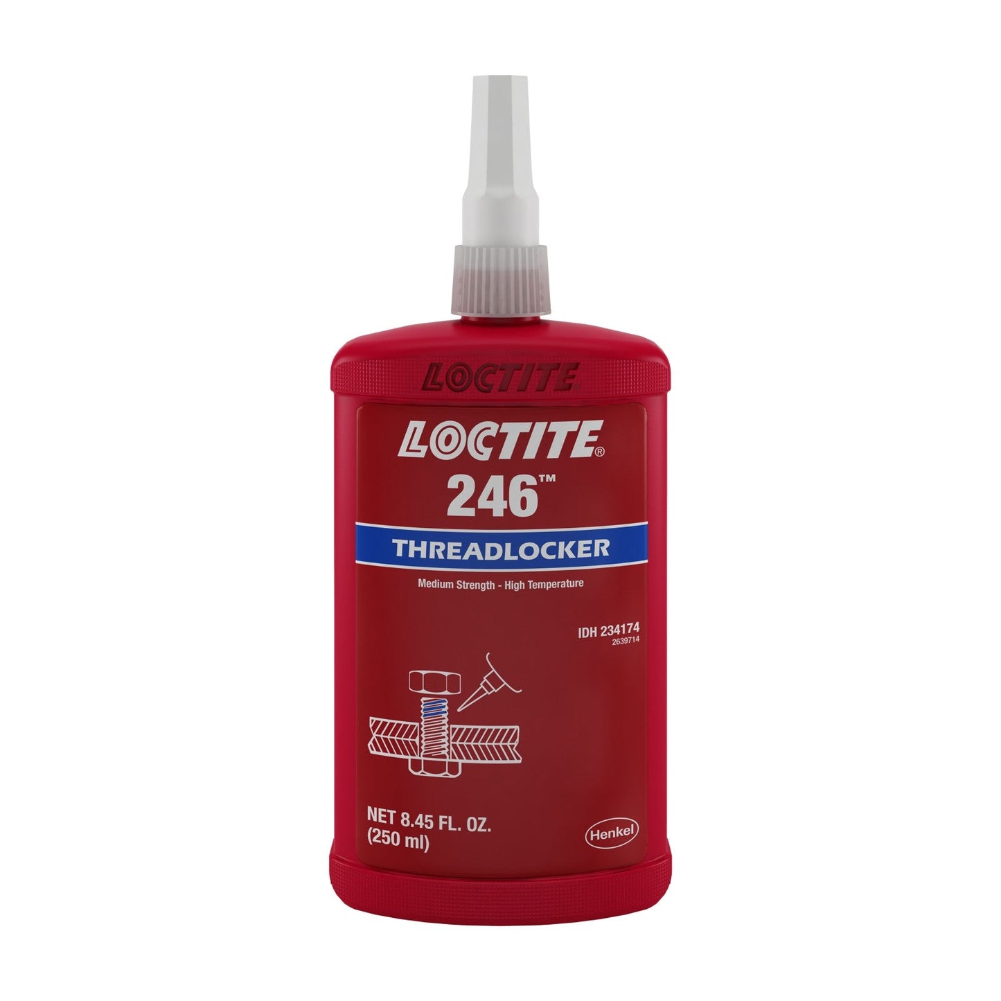 LOCTITE® 246, Blue, Thixotropic, Dimethacrylate Ester Acrylic Threadlocker, 250 ml Bottle