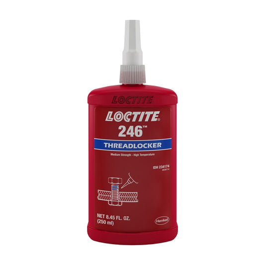 LOCTITE® 246, Blue, Thixotropic, Dimethacrylate Ester Acrylic Threadlocker, 250 ml Bottle