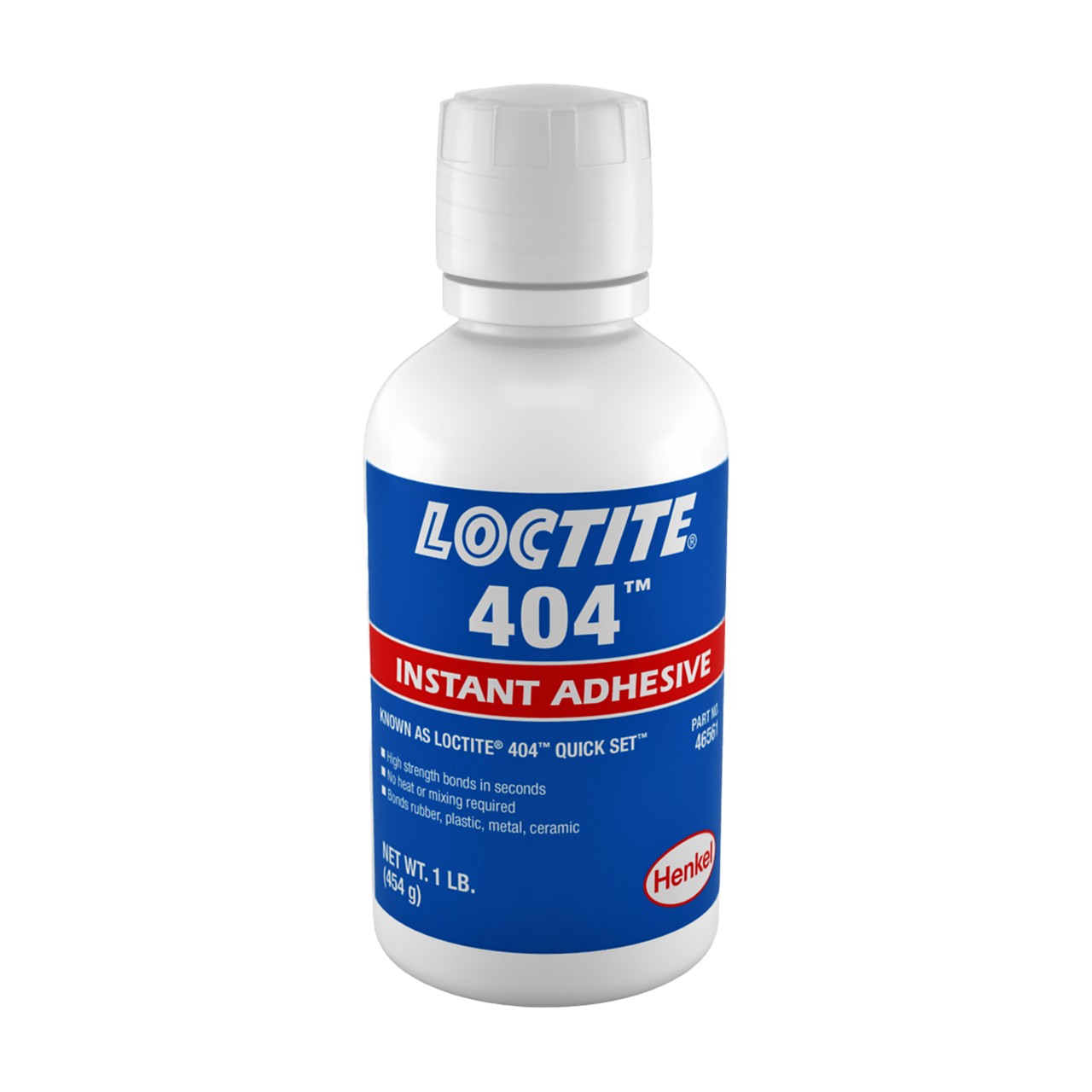 LOCTITE® 404, adhésif liquide à base de cyanoacrylate d'éthyle à faible viscosité, bouteille de 1 lb