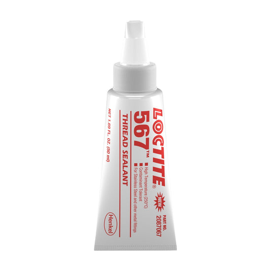 LOCTITE® 567, Low Disassembly Strength Methacrylate Thread Sealant, 50 ml Tube