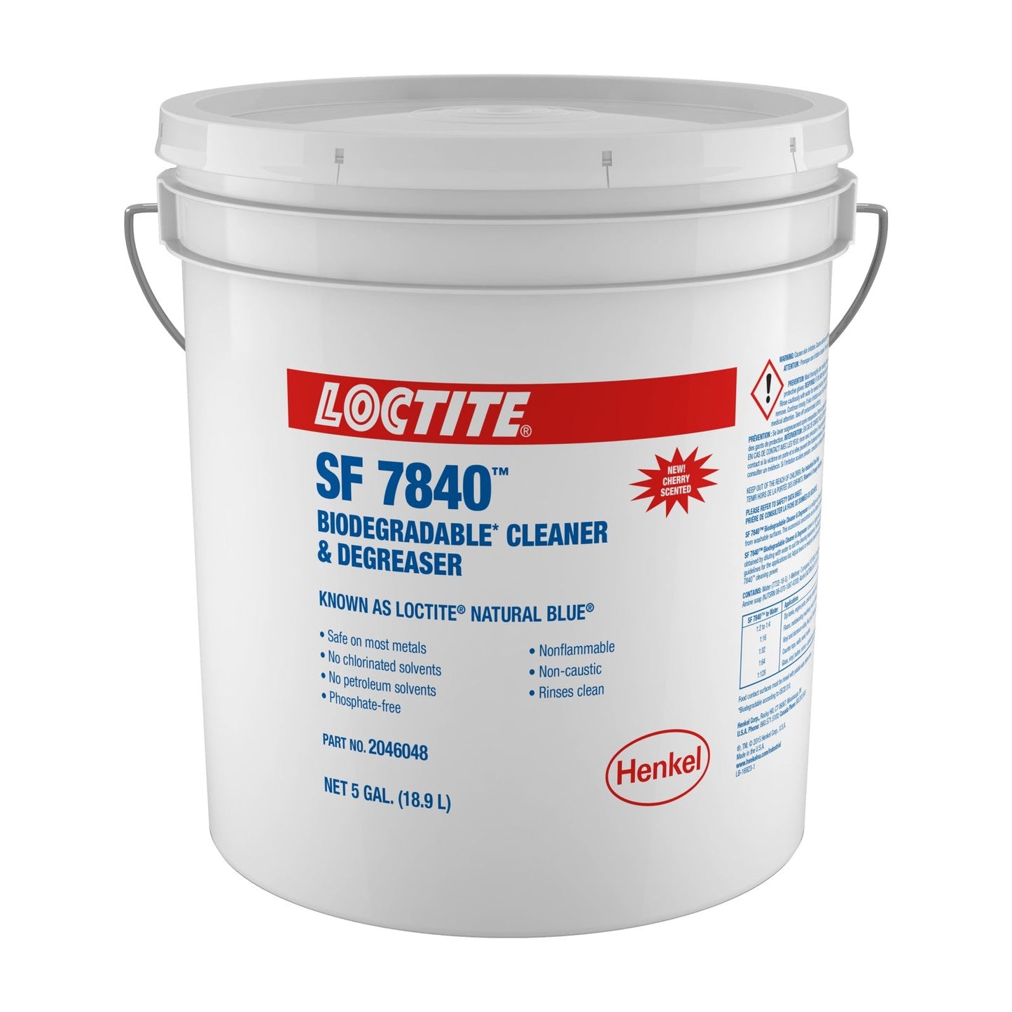 LOCTITE® SF 7840, General Purpose Biodegradable Parts Cleaner and Degreaser, 5 gal Pail