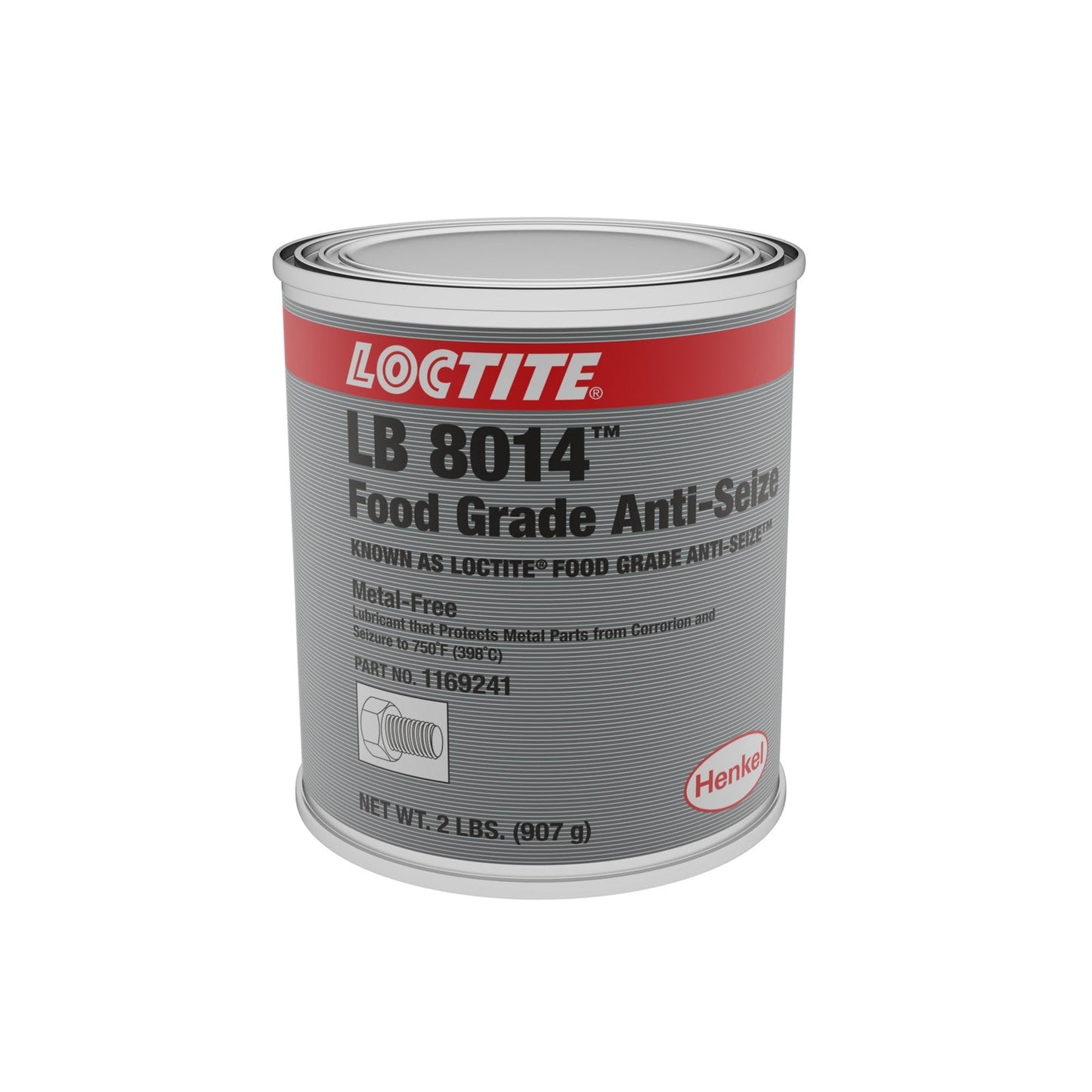 LOCTITE® LB 8014, White, Metal-Free, Food Grade Lubricant and Anti-Seize, 2 lb Can