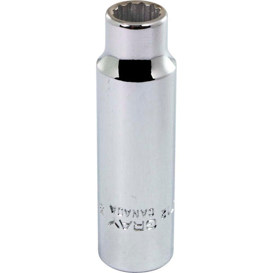 Socket - Deep, 3/8" Drive, 3/8" Hex, 12-Point