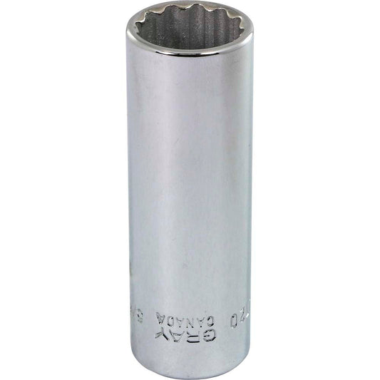 Socket - Deep, 3/8" Drive, 5/8" Hex, 12-Point