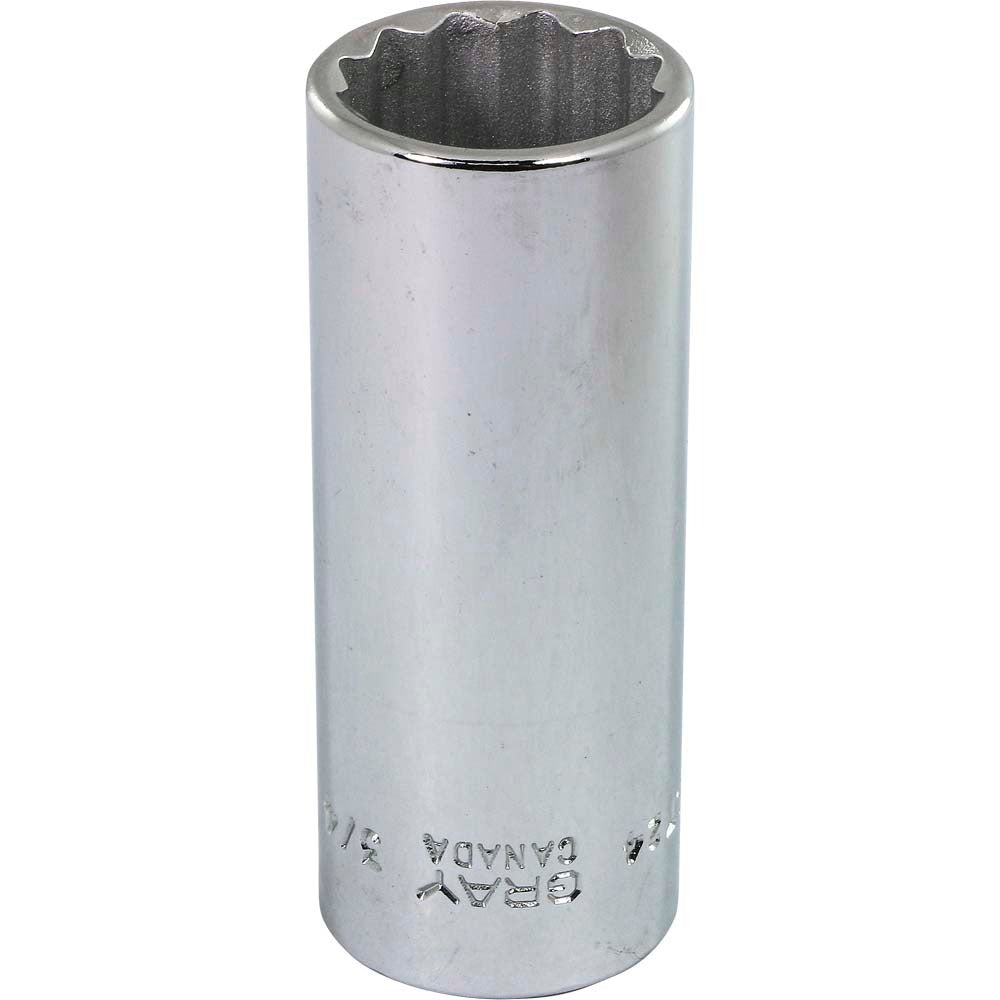 Socket - Deep, 3/8" Drive, 3/4" Hex, 12-Point