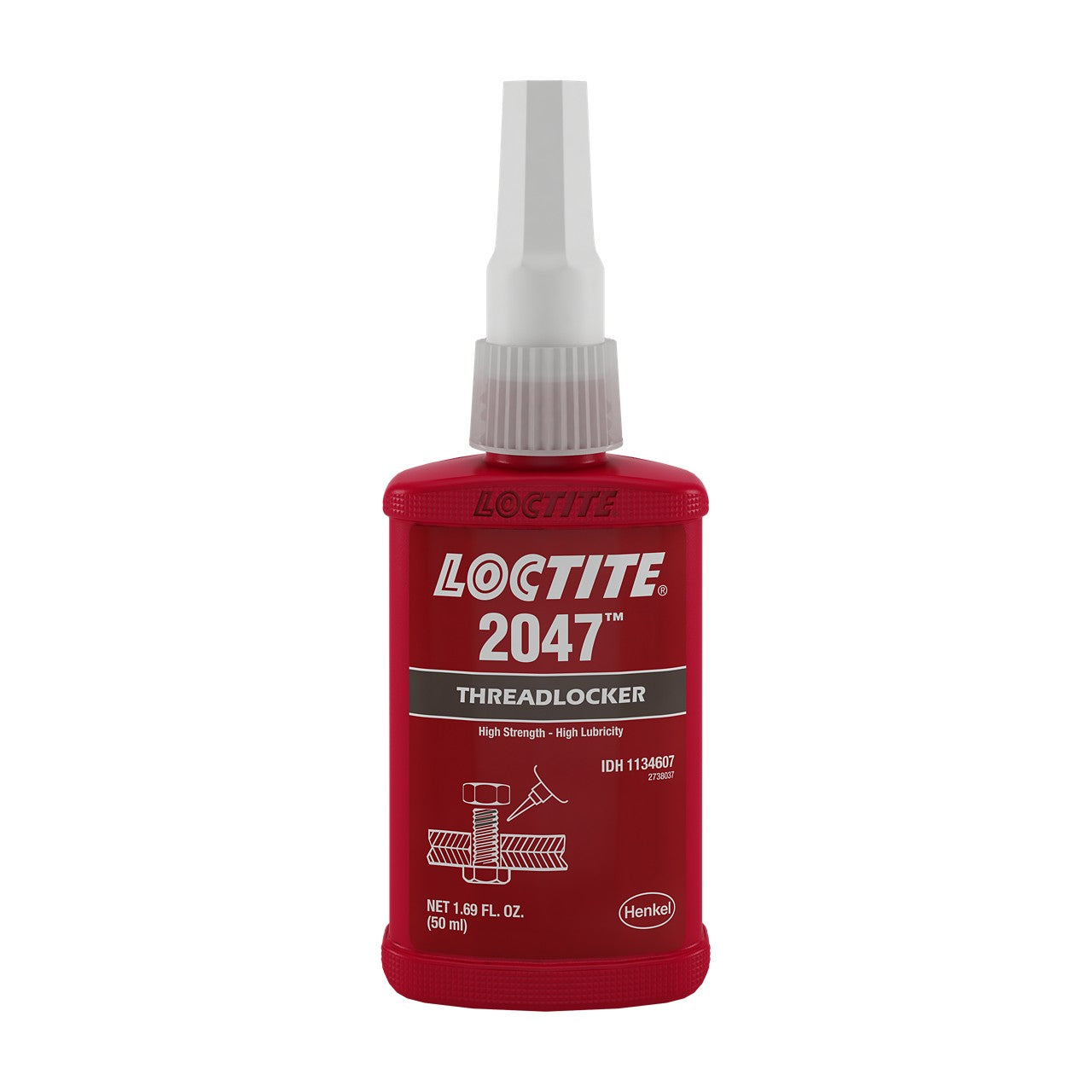 LOCTITE® 2047, Green, High Strength, High Lubricity Threadlocker, 50 ml Bottle