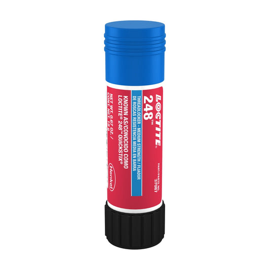 LOCTITE® 248, Blue, Medium Strength Threadlocking Adhesive, 19 g Stick