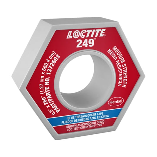 LOCTITE® 249, Blue, Dimethacrylate Ester Acrylic Film Threadlocker, 260 in