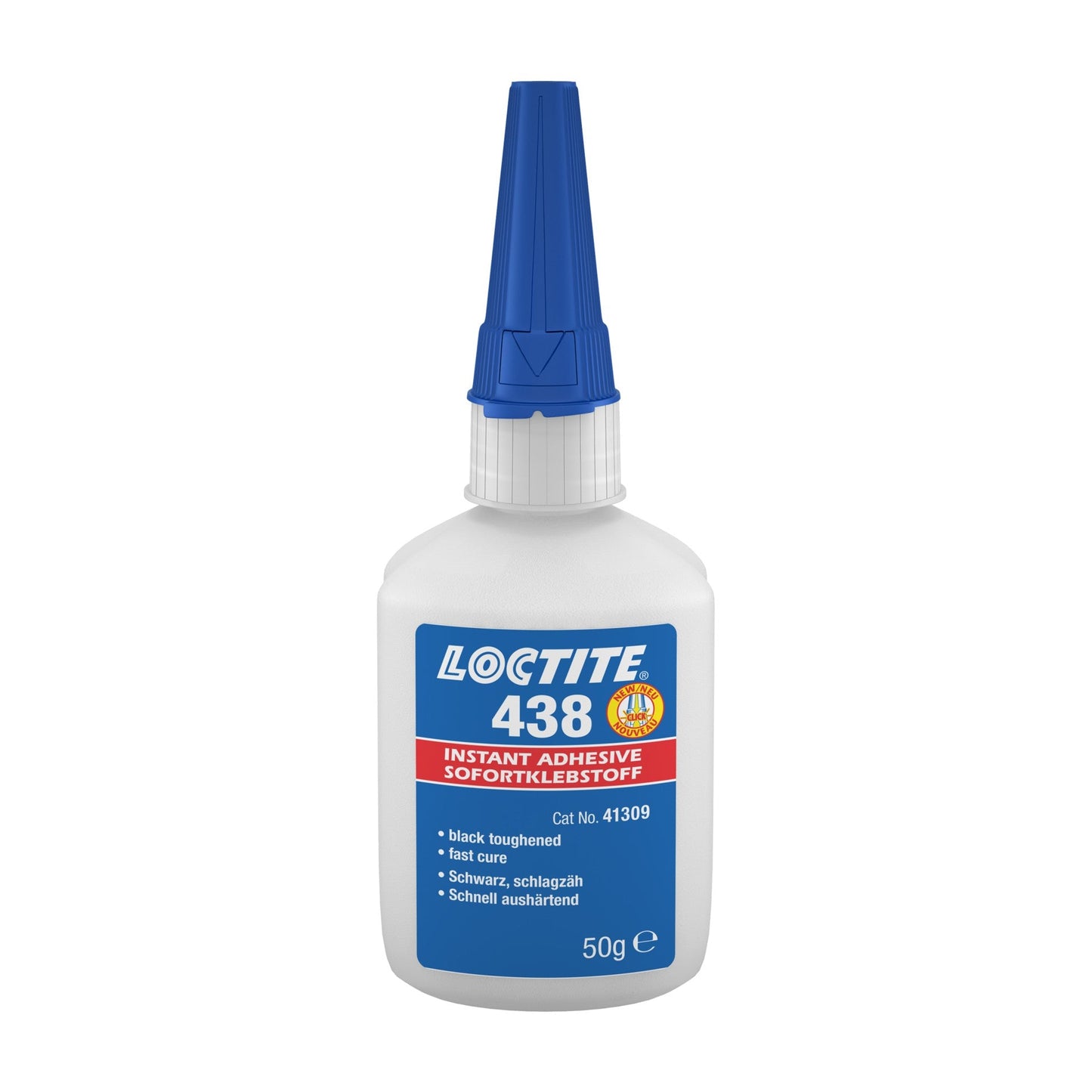 LOCTITE® 438, Black, Toughened Ethyl-Based Instant Adhesive, 20 g Bottle