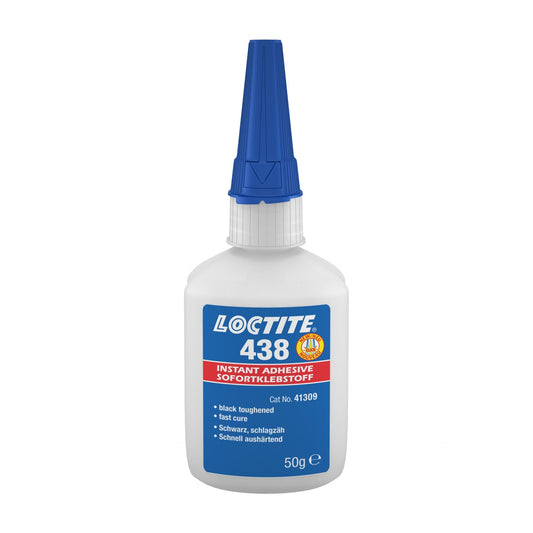 LOCTITE® 438, Black, Toughened Ethyl-Based Instant Adhesive, 20 g Bottle