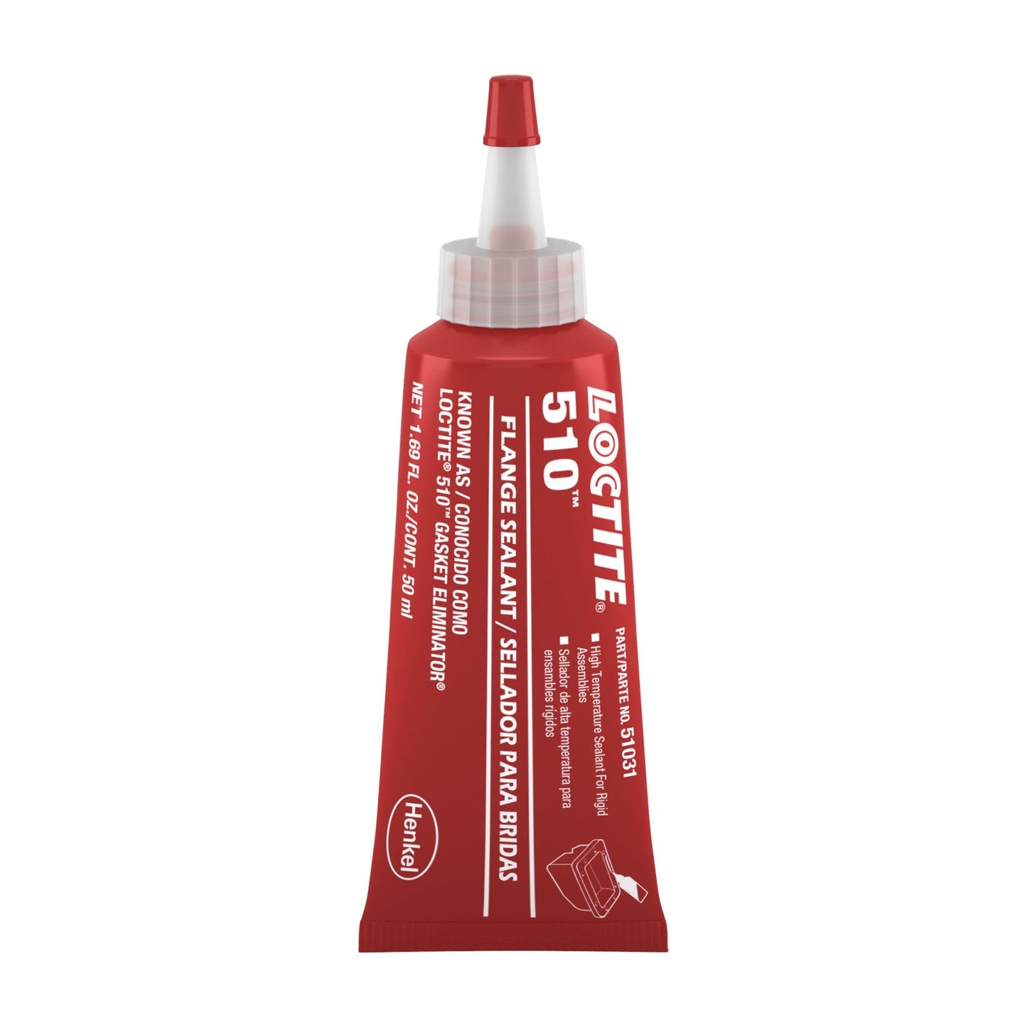 LOCTITE® 510, High Temperature and Chemical Resistant Gasketing Product, 50 ml Tube