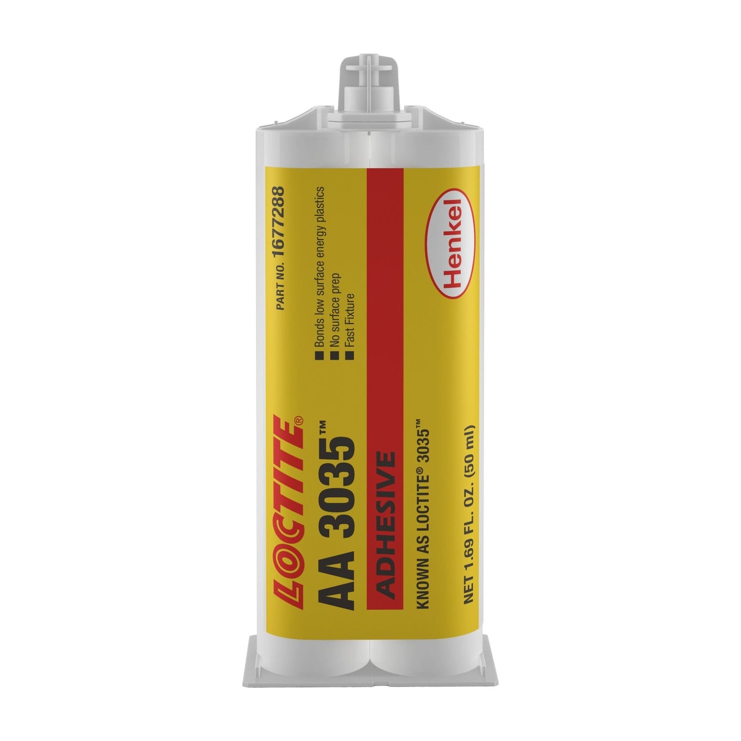 LOCTITE® AA 3035, Mixed, 2-part, High Strength, Acrylic Methacrylate Adhesive Gel, 50 ml Standard Cartridge