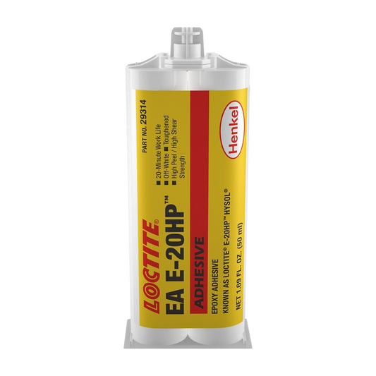 LOCTITE® EA E-20HP, Off-White, 2-Part, Toughened, Medium-Viscosity, Epoxy-Based Adhesive, 50 ml Standard Cartridge